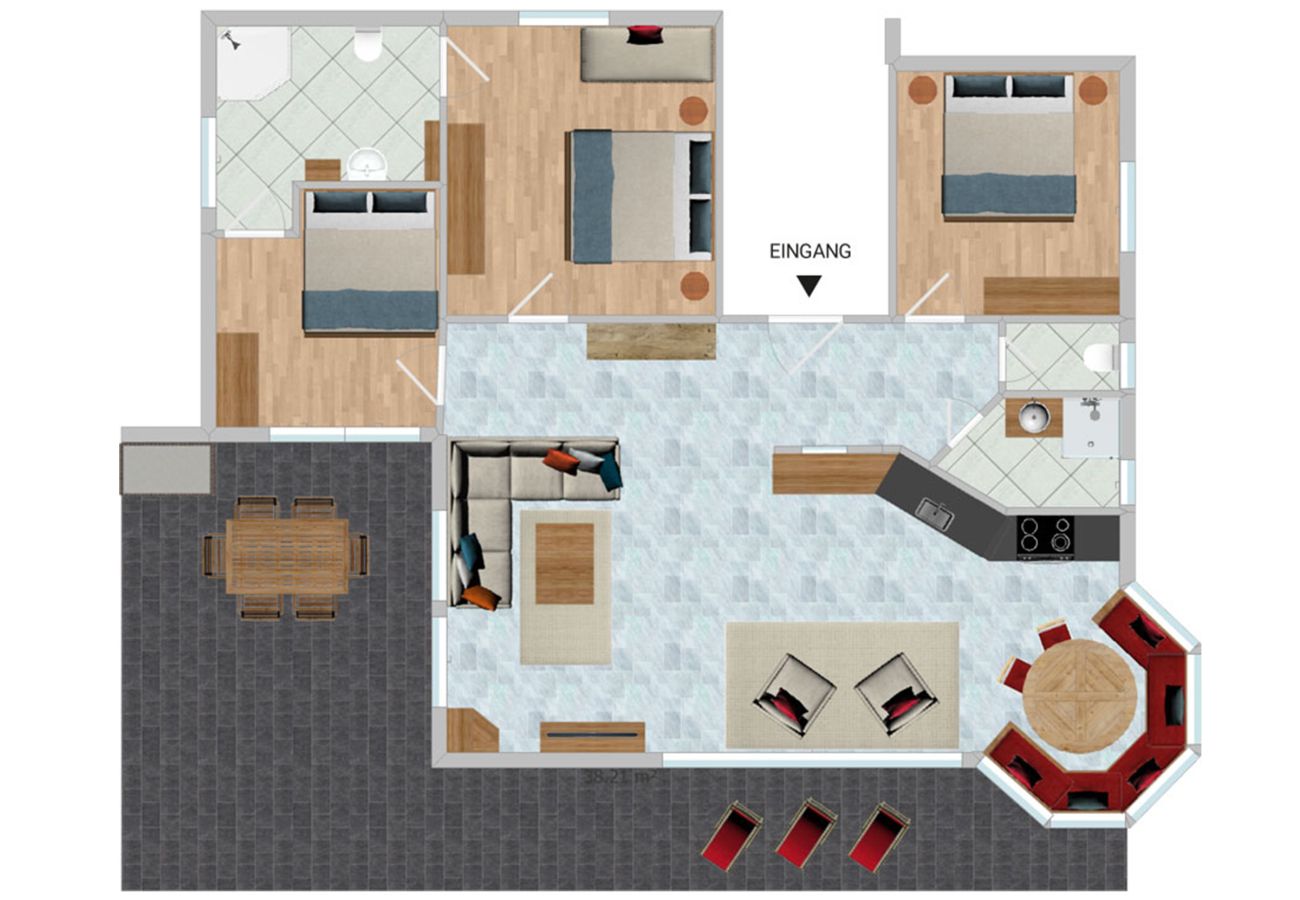 Apartment in Saalbach - Landhaus Simone - Alpenfeuer / Joker Card