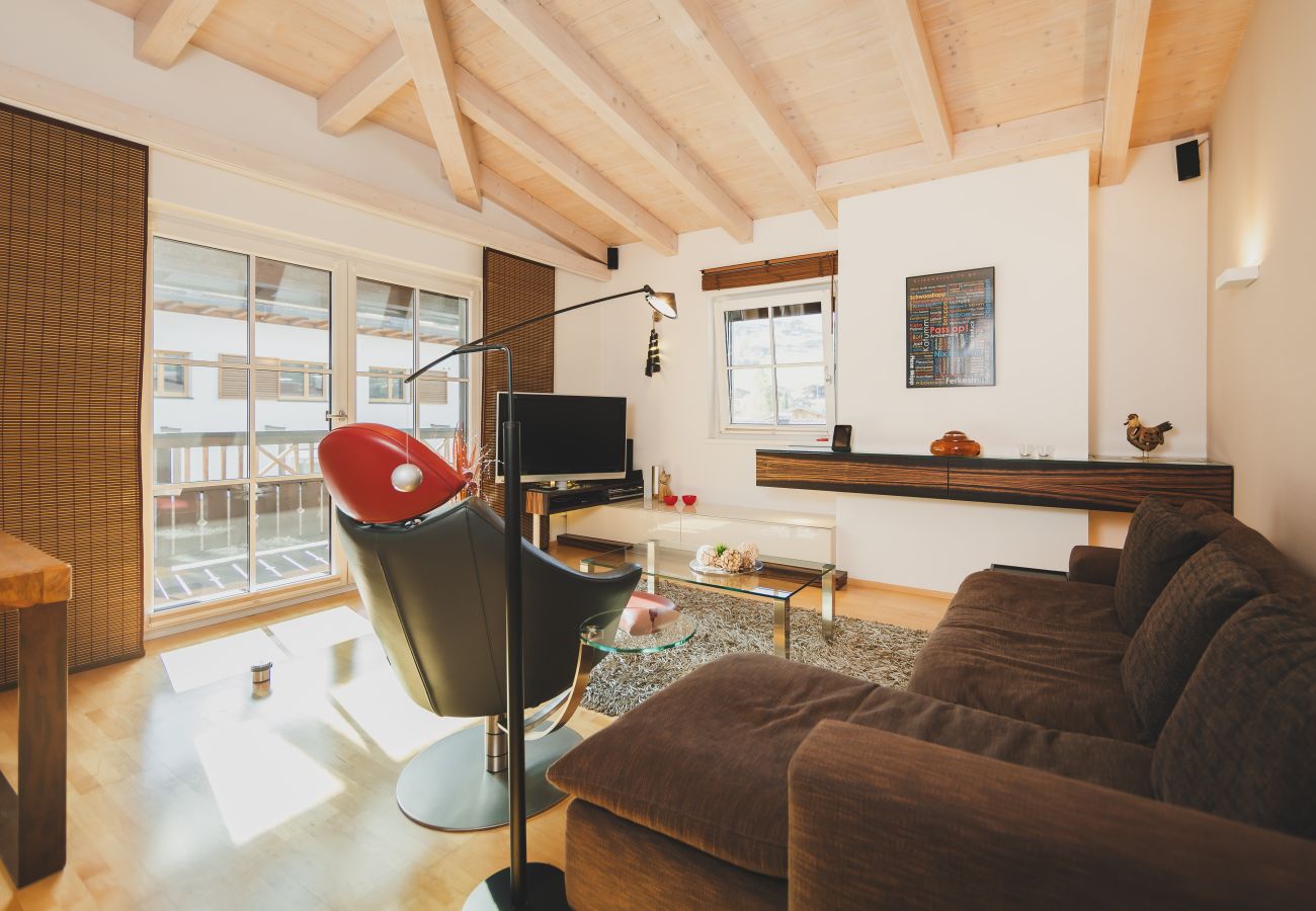 Apartment in Kaprun - Ski & Golf Suite 25: balcony, Maiskogel View