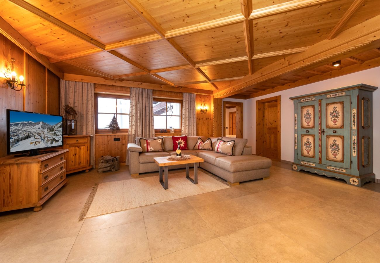 Ferienwohnung in Saalbach - Landhaus Simone - Alpenfeuer / Joker Card